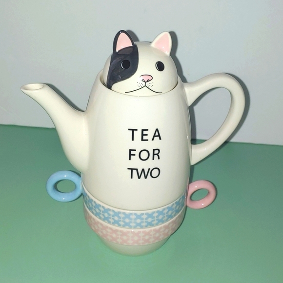 Tea For Two French Bull Stackable Tea-set by Shinzi Katoh - Picture 4 of 16